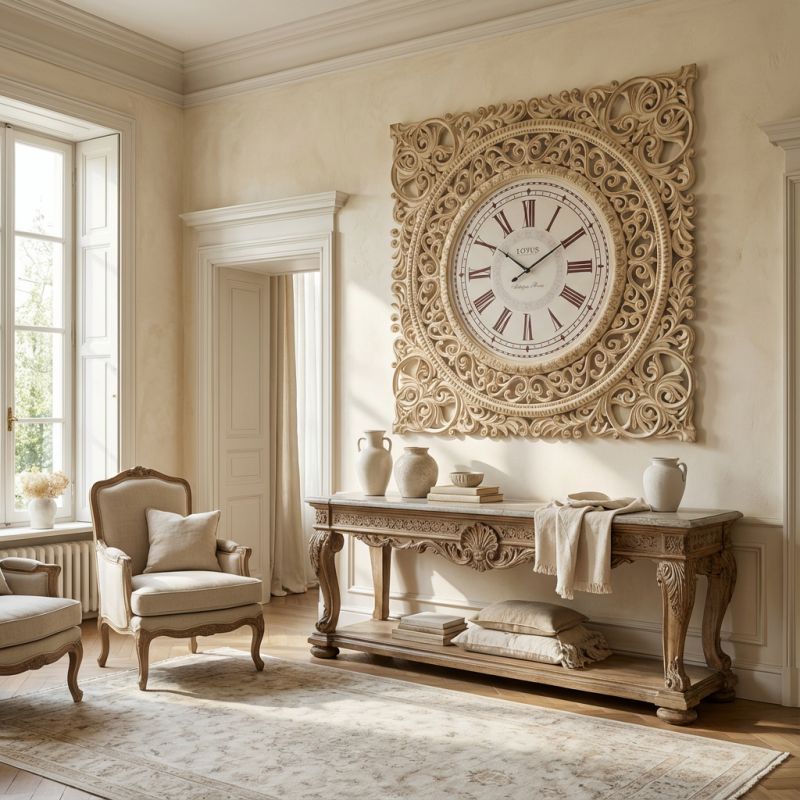 1980 ساعت دیواری بزرگ oversize