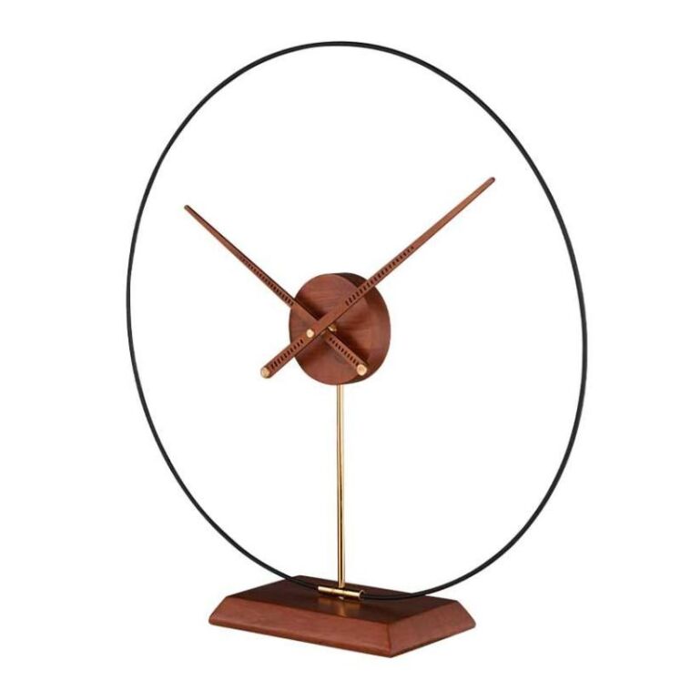 ساعت رومیزی لاکوی قهوه ای LAKOYمدل WMT-1532-BROWN