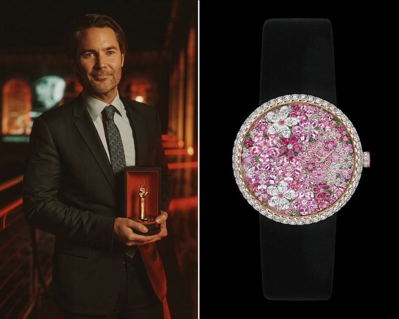 جایزه ساعت جواهر نشان Jewellery Watch Prize Dior Montres – La D de Dior Buisson Couture