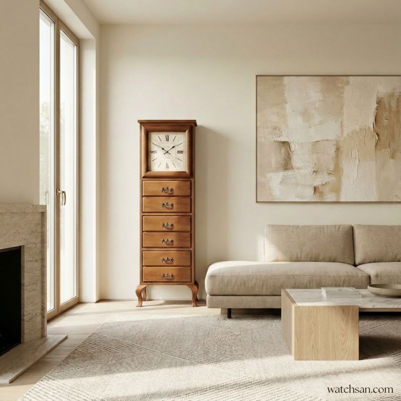 ساعت ایستاده لوتوس دراور ساعت lotus